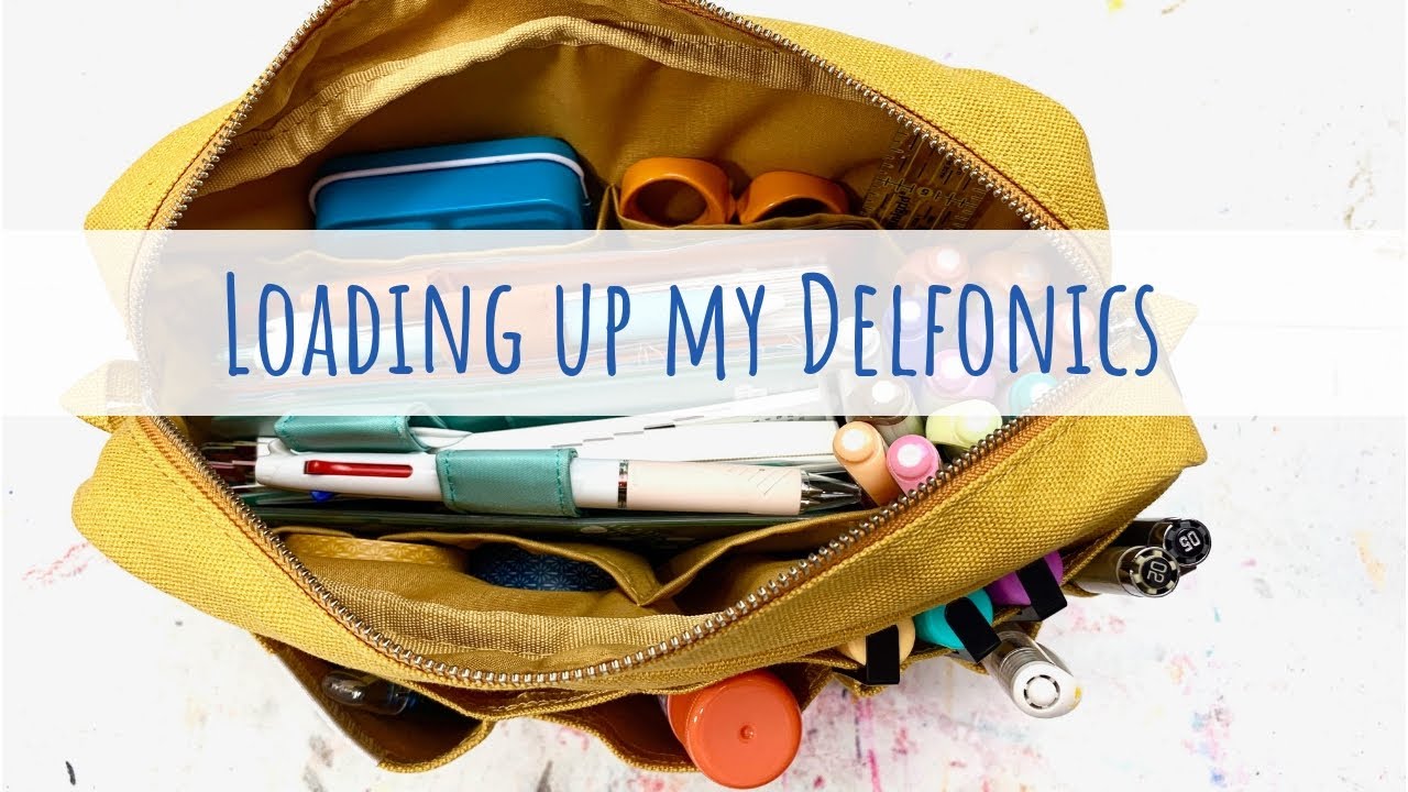 Loading up my Delfonics Utility Pouch with Journaling Supplies
