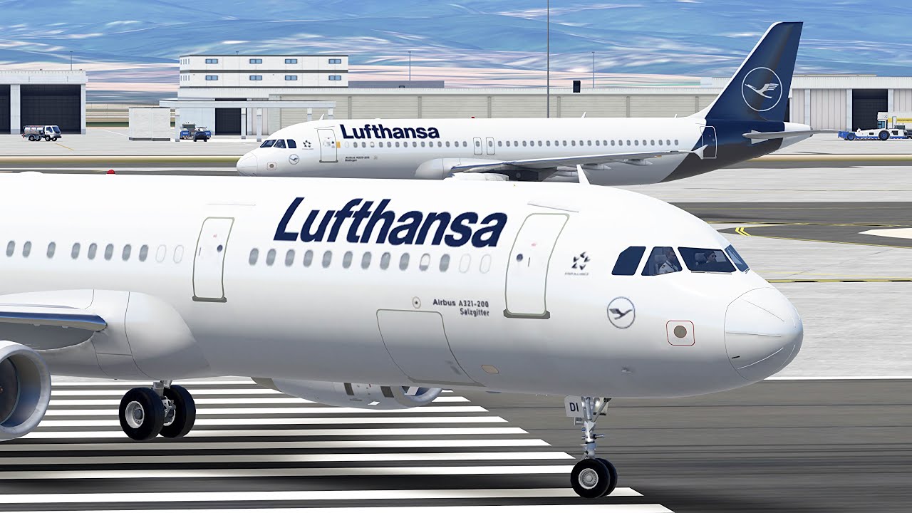 SUNSET landing! | Frankfurt - Krakow | Lufthansa A321| DEPARTURE & APPROACH