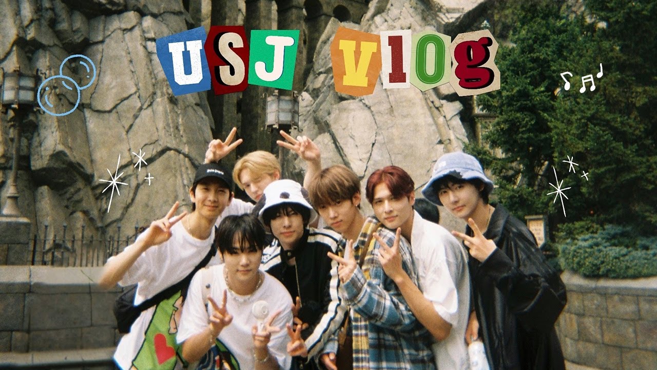 [Vlog] AMPERS&LOG in USJ🎡 / 멤버들과 첫 놀이동산🎢 / 굿즈샵 구경🎁 | 앰퍼샌드원 (AMPERS&ONE)