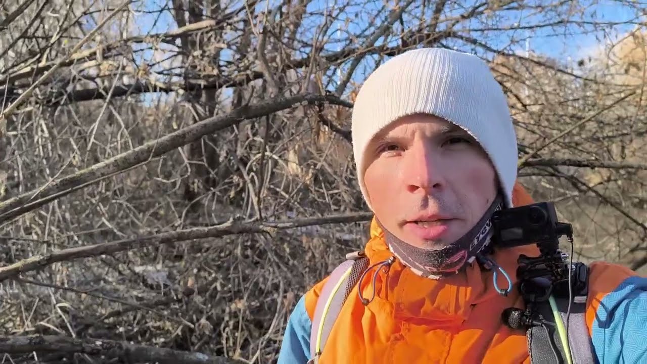 Ловля язя наноджигом в осенние заморозки на реке.