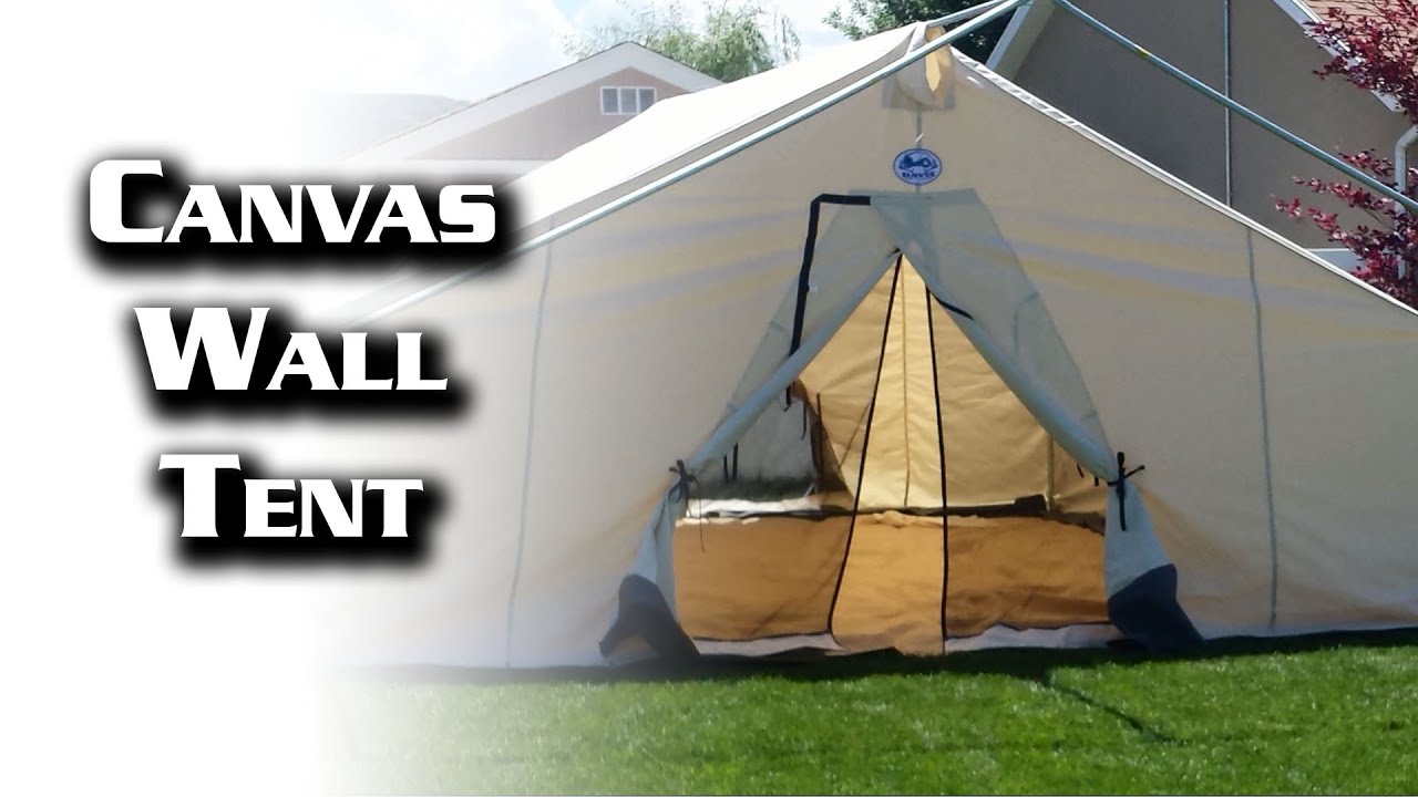 16x20 Canvas Wall Tent from Davis Tent & Awning