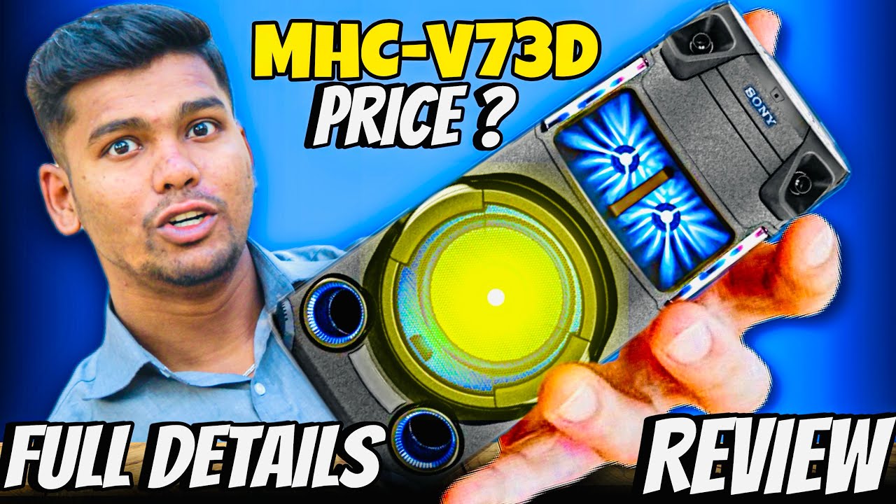 Sony MHC-V73D Party Speaker Review Hindi 😱🔥 || Best Bass Quality Party Speaker 🔊 ⚡️