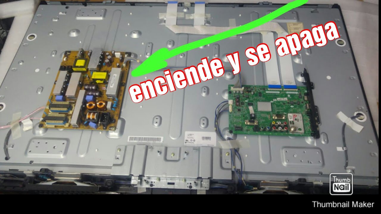 TV LG enciende y se apaga // Anular protección backlight