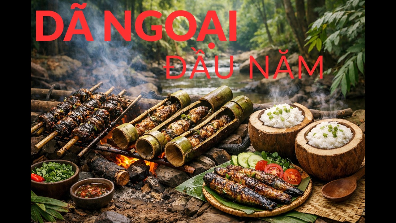 món ăn dân dã cực kỳ lạ tai bên bờ suối