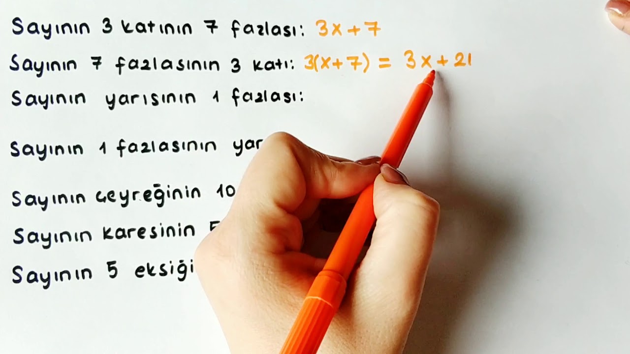 Denklem Nasıl Kurulur? | Denklem Kurmaya Yardımcı Bazı İfadeler