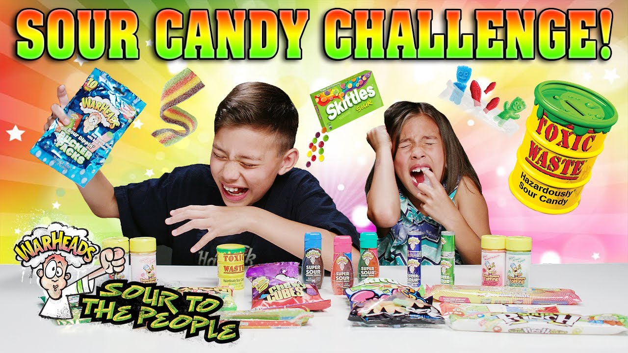 EXTREME SOUR CANDY CHALLENGE!!! Warheads, Toxic Waste, Sour Patch Kids, Airheads & More!