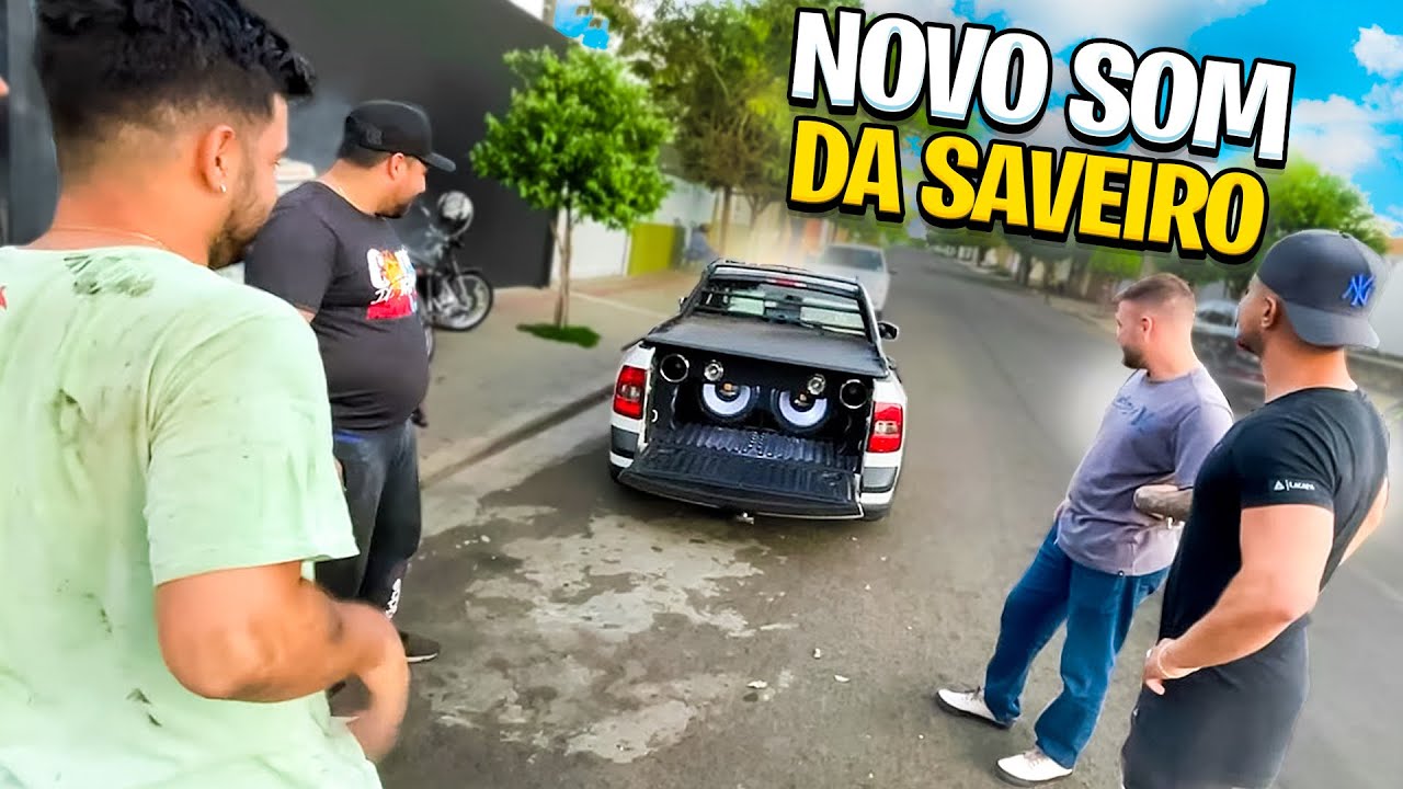 REA&Ccedil;&Atilde;O DOS MEUS AMIGOS VENDO O NOVO SOM DA SAVEIRO! 🔥