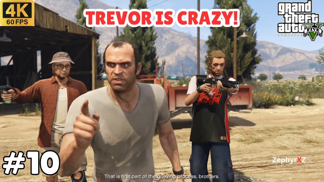 Trevor’s First Mission “Mr. Philips” 💥| GTA V Enhanced Story Mode Part 10 | ZephyrXZ