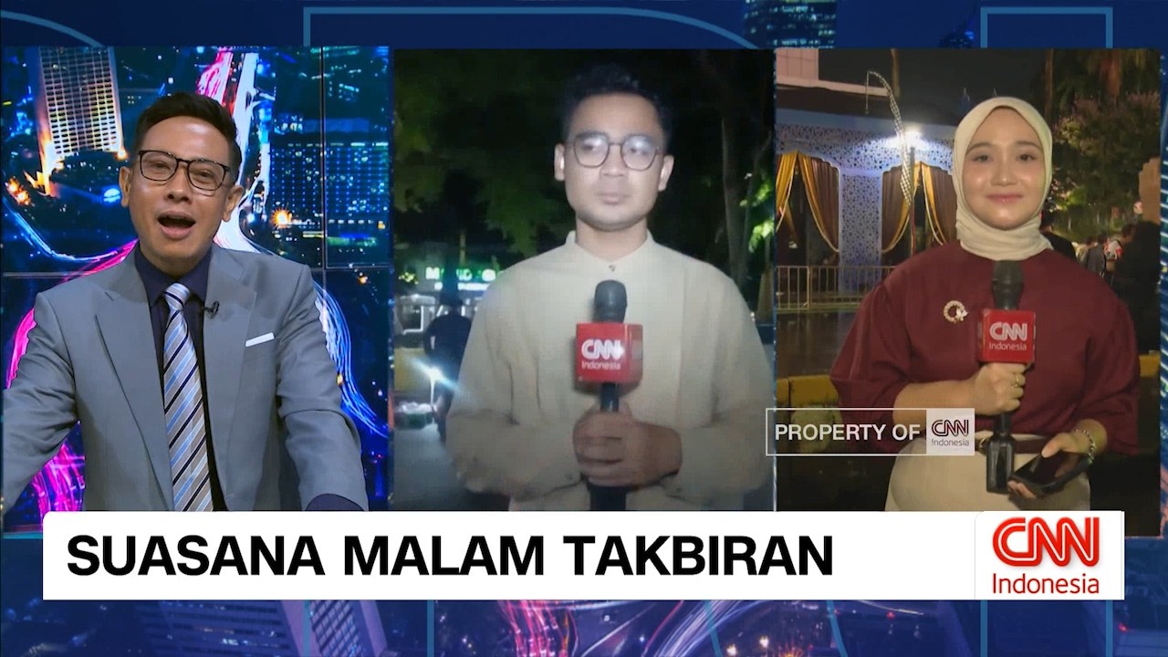 Suasana Malam Takbiran di Tasikmalaya dan Bundaran HI Jakarta