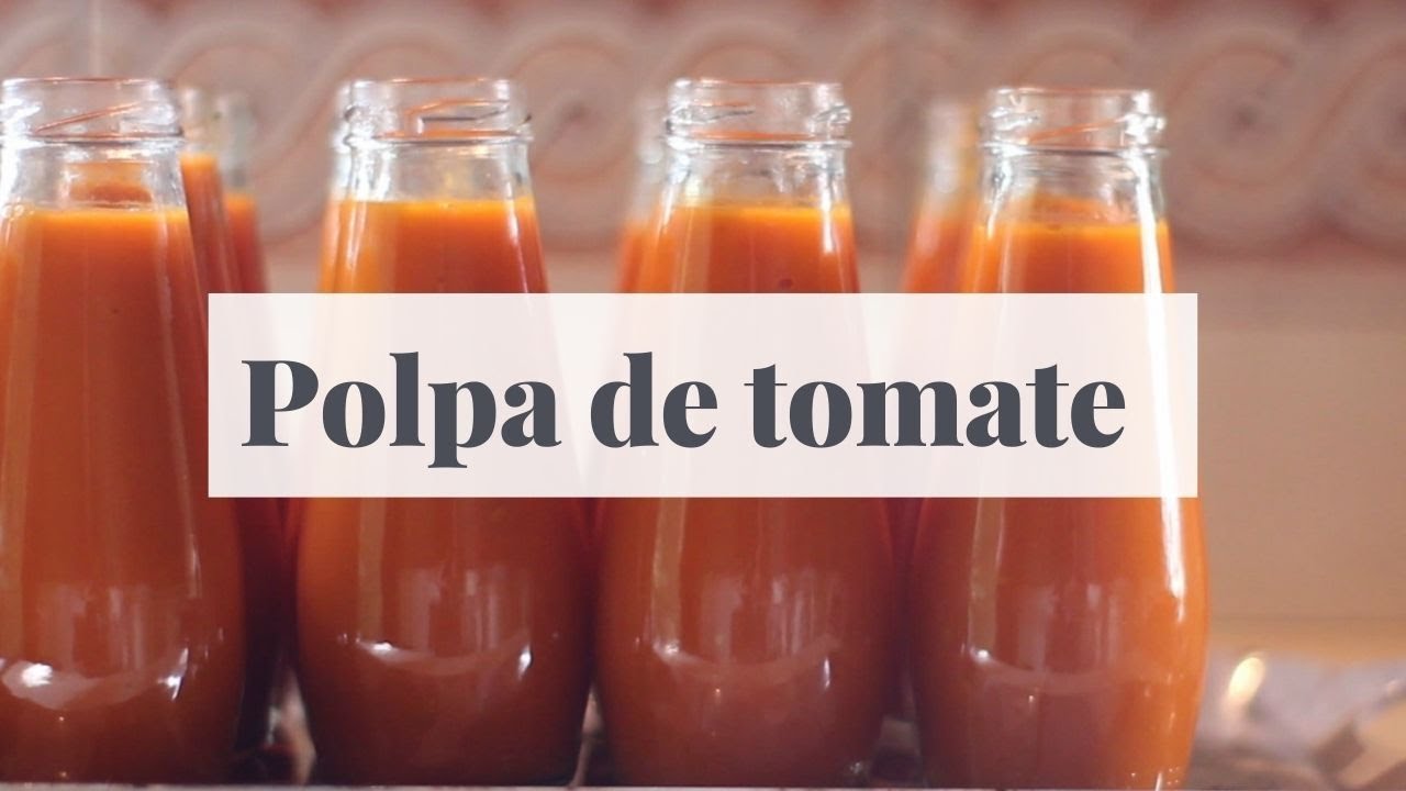 Conserva de polpa de tomate caseira [ SEM CONGELAR ]