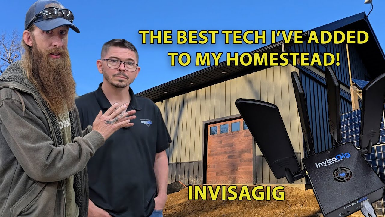 Invisagig is a game changer for internet on the homestead #narrowayhomestead #offgrid #invisagig