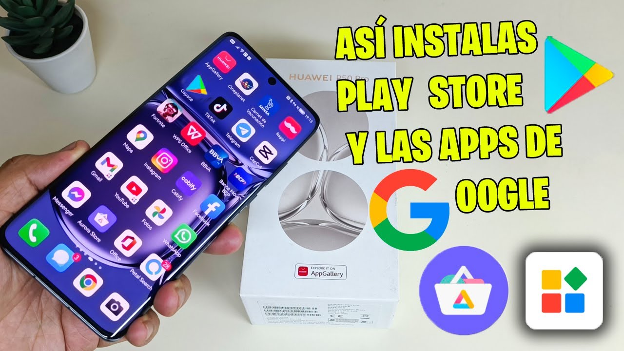 Cómo instalar Play Store y Aplicaciones de Google en HUAWEI P50 Pro - Gspace - Aurora Store 2022