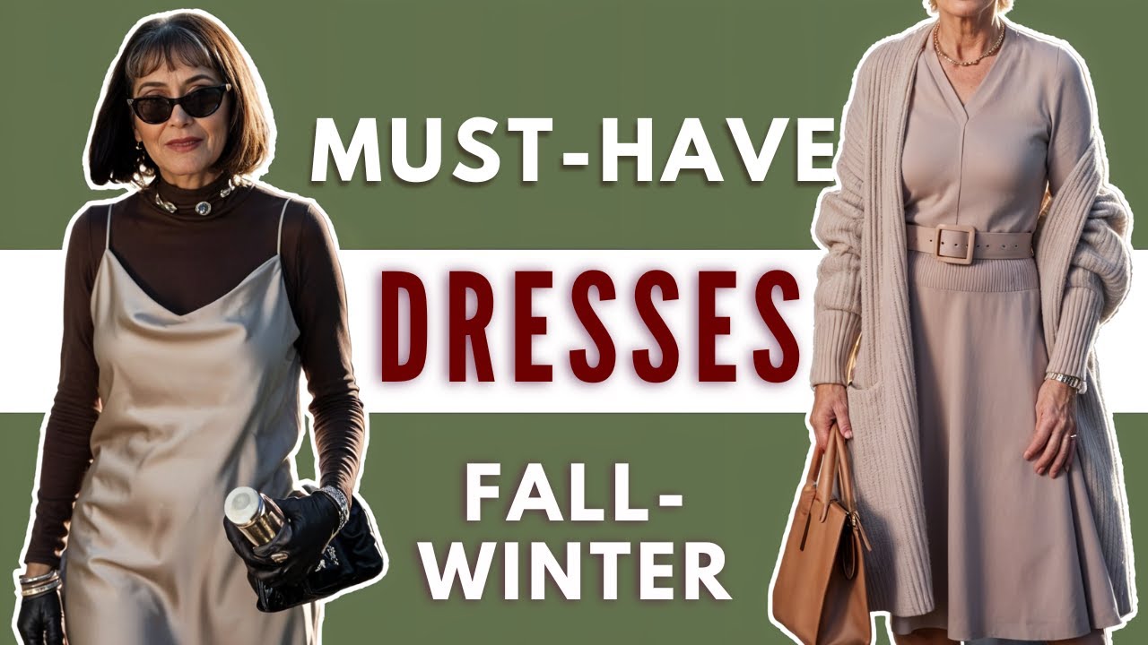 Transform Your Look: 7 Must-Have Winter-Fall 2024 Dresses for Effortless Style This Season Over 50!