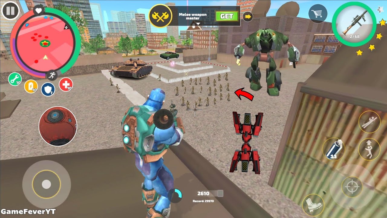 Rope Hero: Vice Town (Rope Hero Fight Army Man on Warehouse) Rope Hero RPG Launcher - Gameplay HD