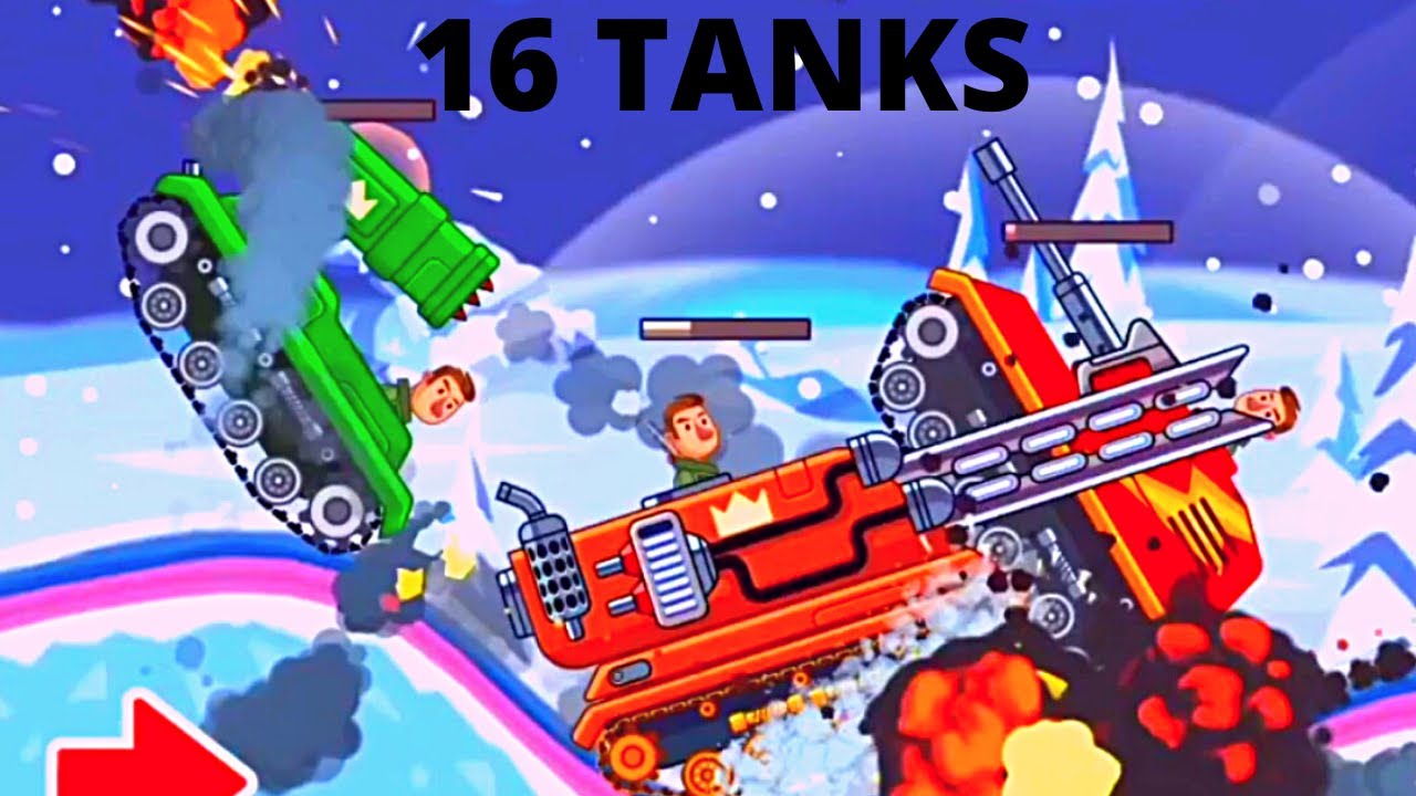 ALL 16 TANKS WIN 16 BATTLE : 2 VS 2 : Hills of Steel - PLAY WITH ALL TANKS