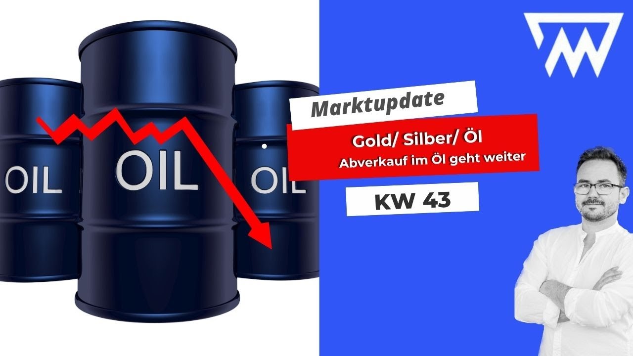 Marktupdate KW  43 ist der &Ouml;L im CRASH Modus, Gold / Silber im parabolischen Anstieg
