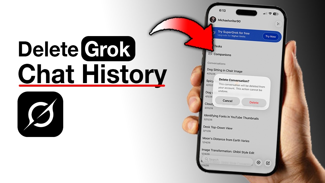 Как удалить историю чатов в Grok: пошаговая инструкция