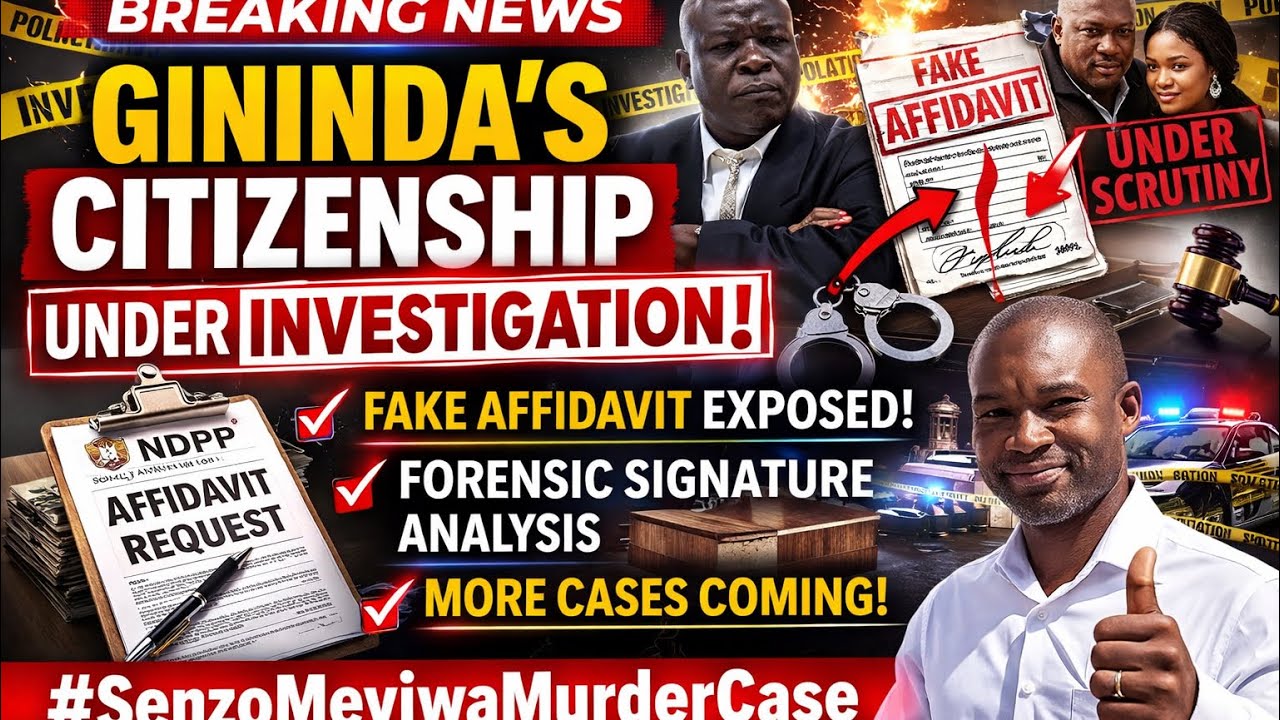 BREAKING NEWS:Gininda&rsquo;s Citizenship UNDER INVESTIGATION | IPID Demands &ldquo;Fake Affidavit&rdquo; | NDPP NEXT