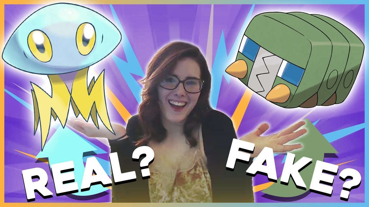 Real or Fake Pokemon Challenge With My Sister!