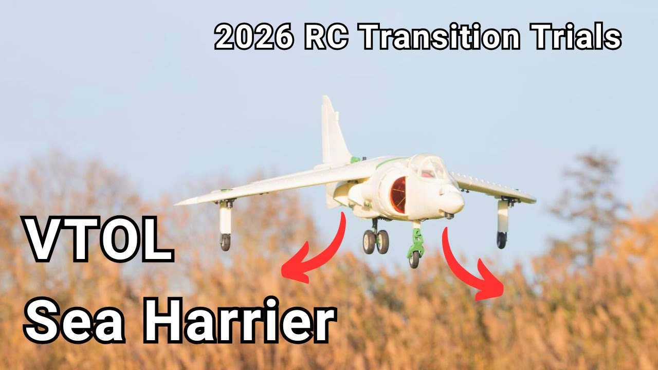 Rc Harrier | This 3D‑Printed Jet Performs REAL VTOL… Mind‑Blowing!