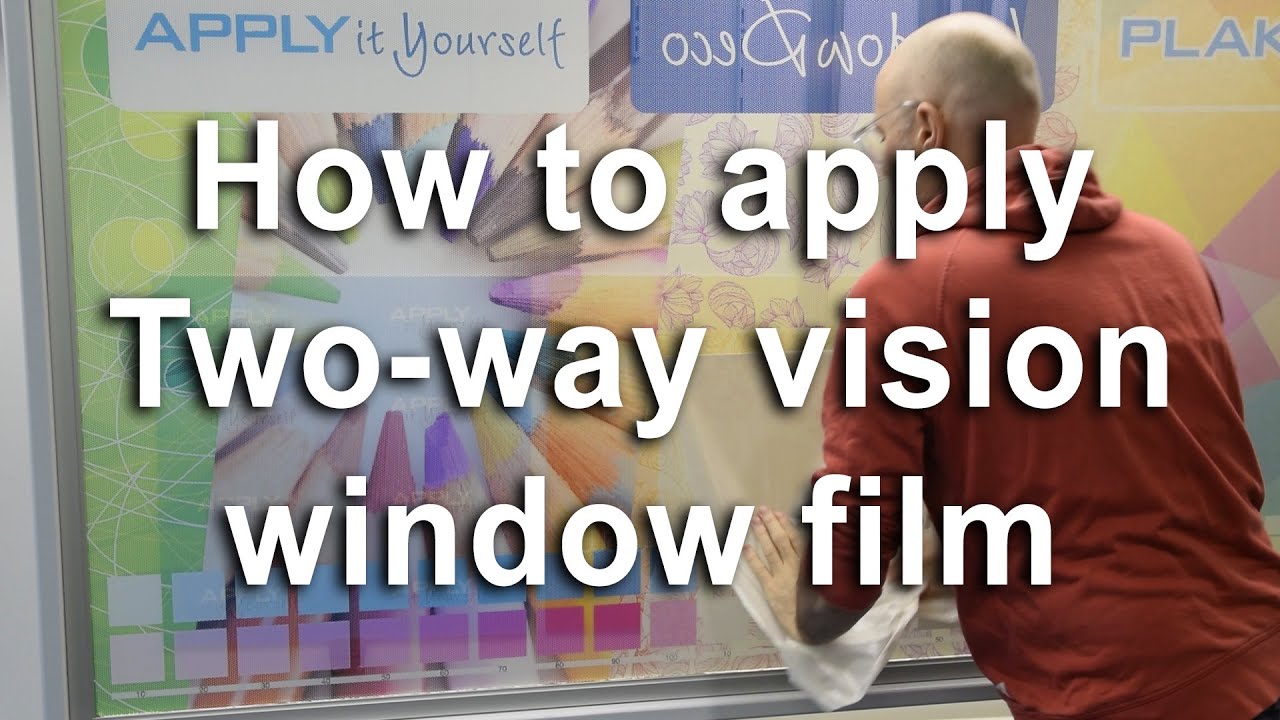 How to install two-way vision window film (perforated frosted) (APPLYitYourself)