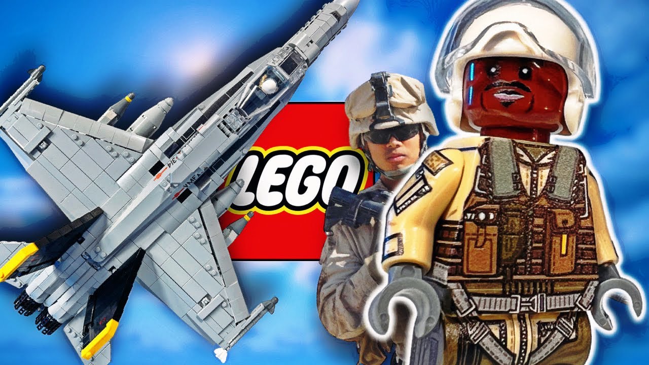 $1,200 LEGO PLANE made me JOIN the Military | Brick Veteran F/A-18A