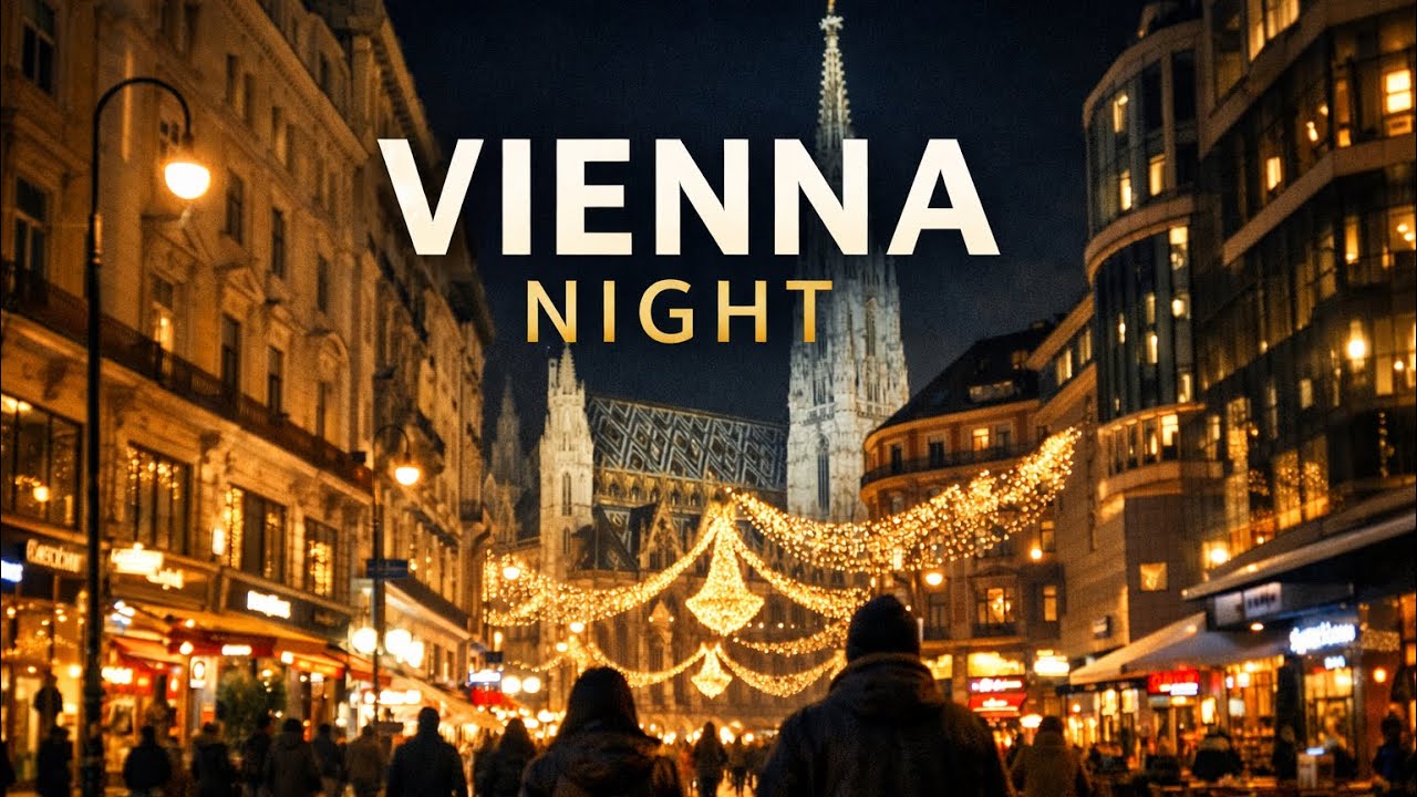 Vienna Night Walk 🇦🇹 | Winter Atmosphere in the City Center (4K HDR)