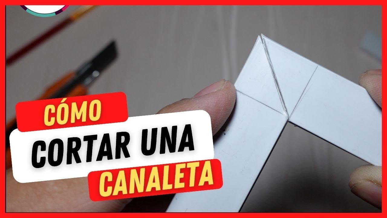 Cómo Cortar una Canaleta Plastica a 90 grados