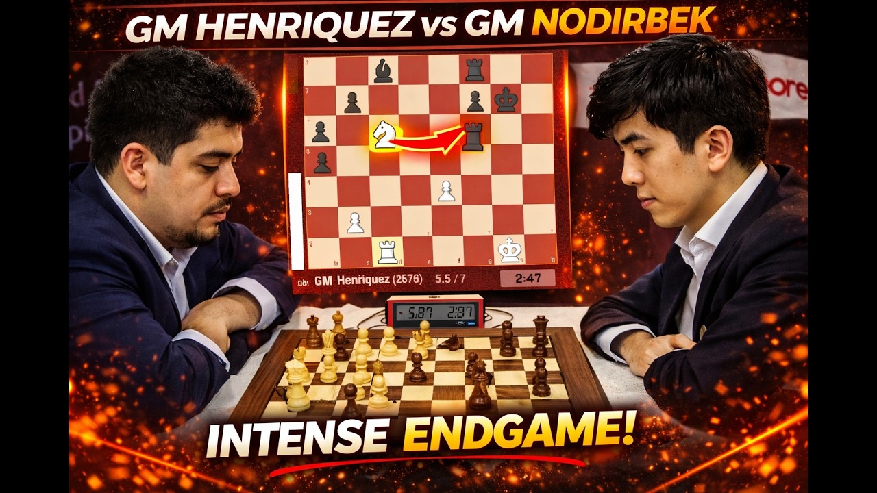 Biggest Upset | Cristobal Henriquez vs Javokhir Sindarov | World Rapid 2025 Round 7