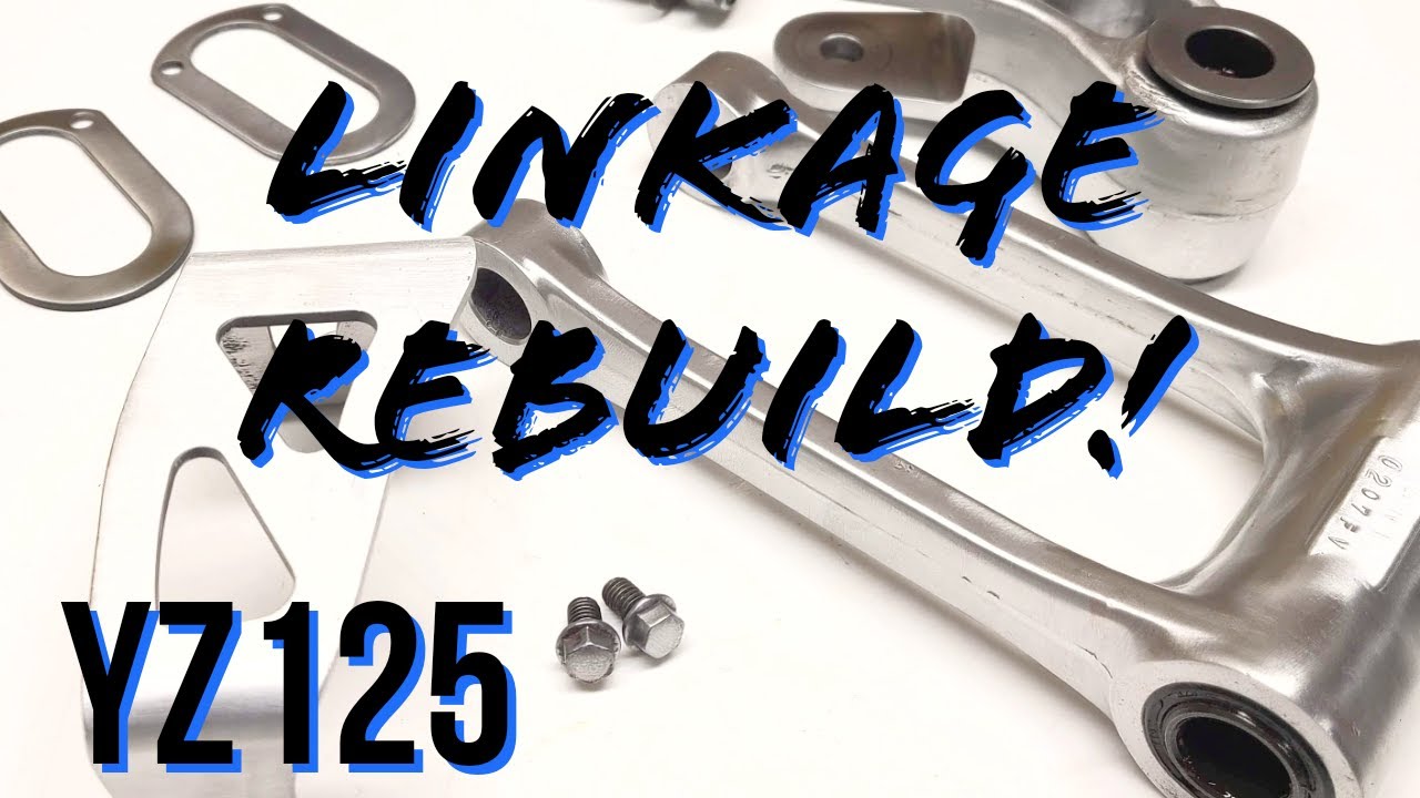 YAMAHA YZ125 REBUILD- SUSPENSION LINKAGE REBUILD- BEARINGS REPLACED! PART 3
