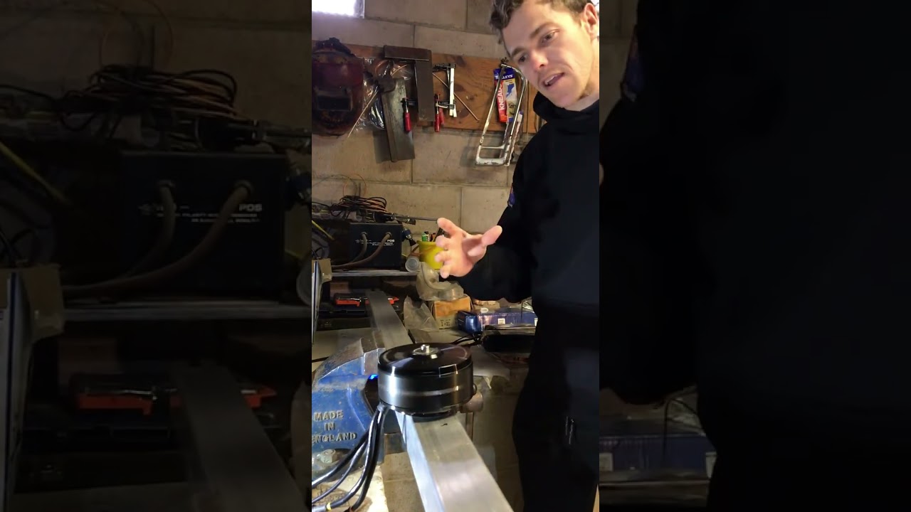 GIANT VTOL DRONE MOTOR 👀 #dronemotor #benchtesting #drone #dronemaking #workshop #making
