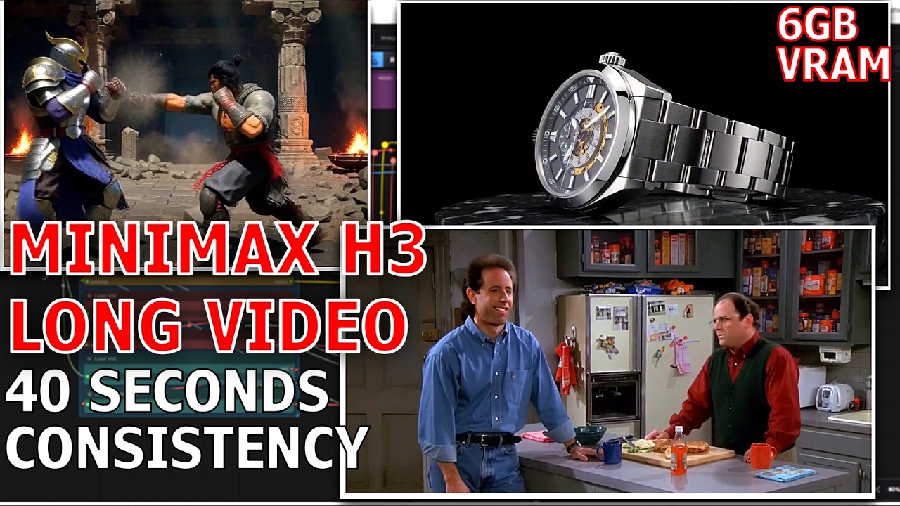 40-секундное видео в MiniMax H3 на 6 ГБ видеопамяти: работает ли это на самом деле?