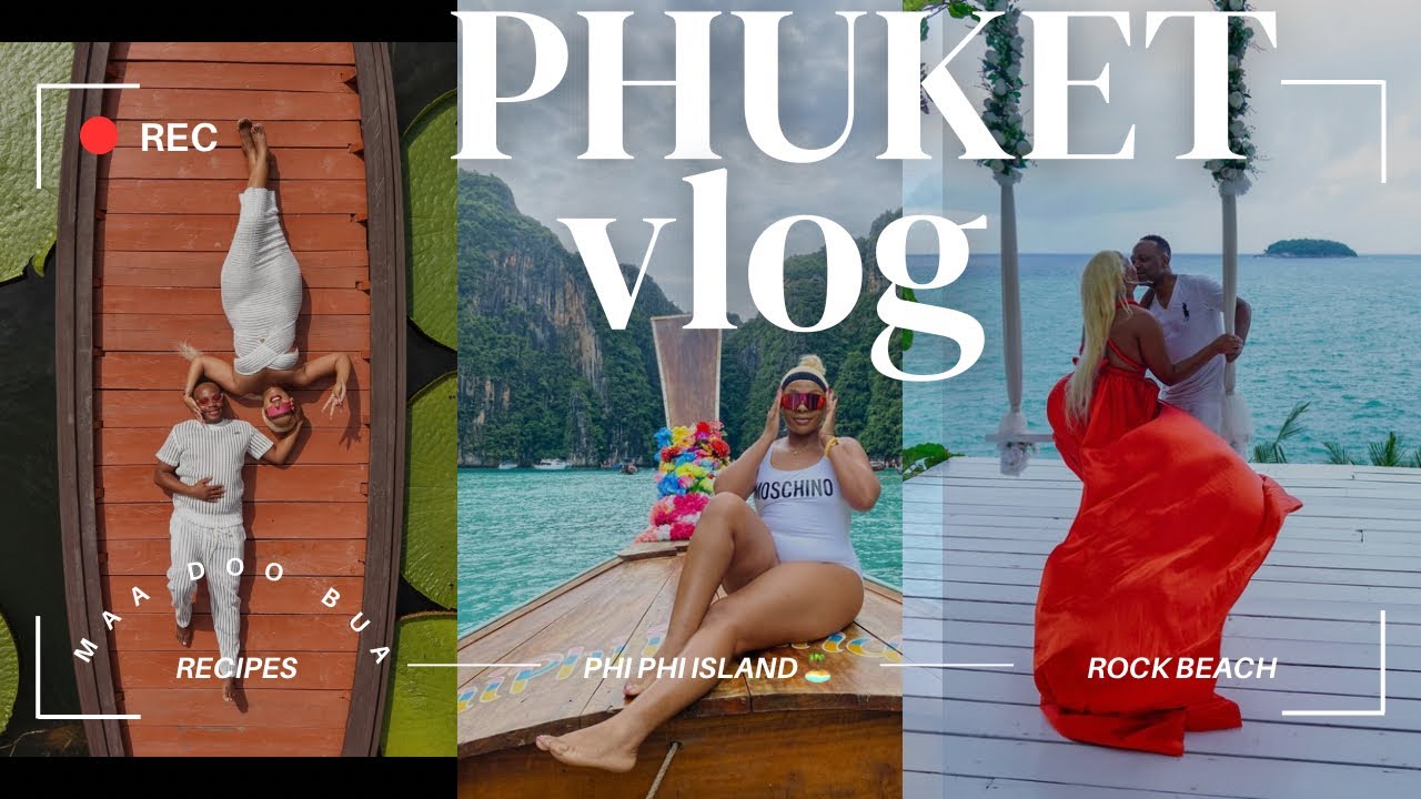 Phuket, Thailand Vlog | Phi Phi islands, Rock Beach,Ma Doo BUA , Tiger Kingdom 