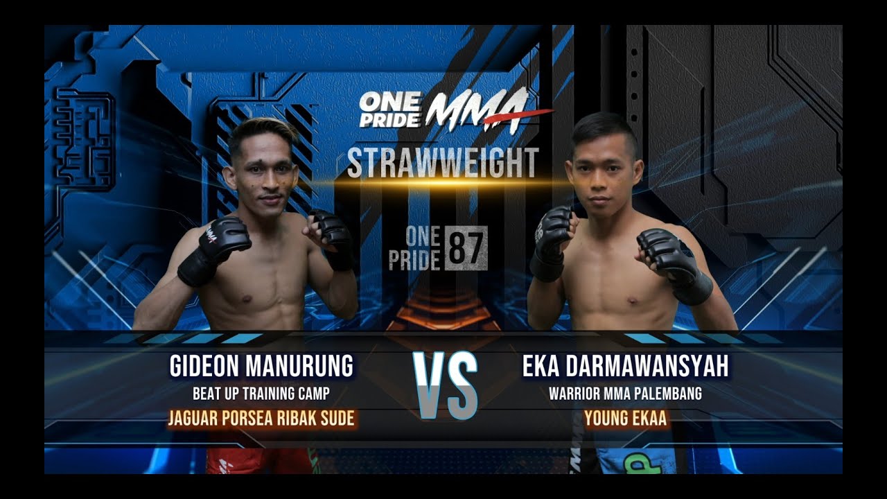 KERAS‼️ADU STRIKING ‼️GIDEON MANURUNG VS EKA DARMAWANSYAH | FULL FIGHT ONE PRIDE MMA 87