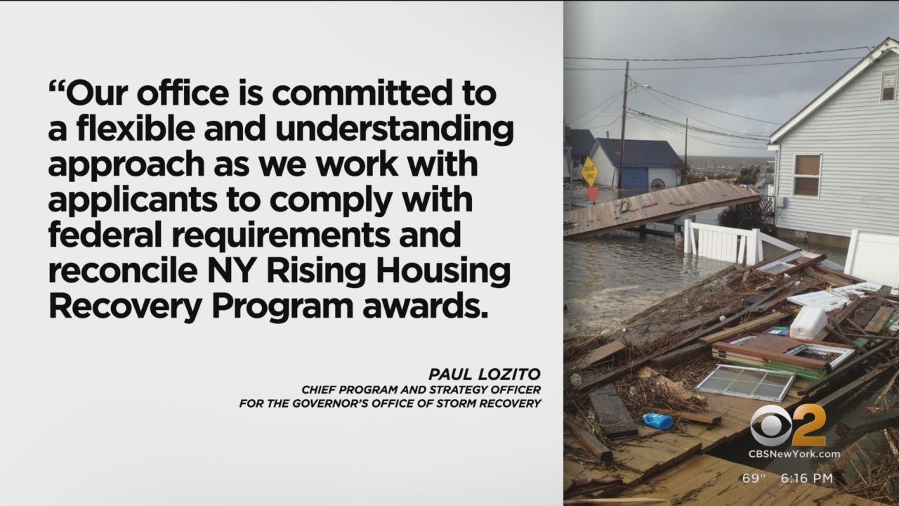 Some homeowners impacted by Superstorm Sandy say they owe big money to New York Rising
