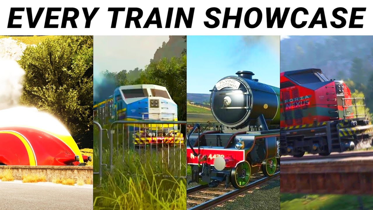 Evolution of Train Showcase Event in Forza Horizon Games