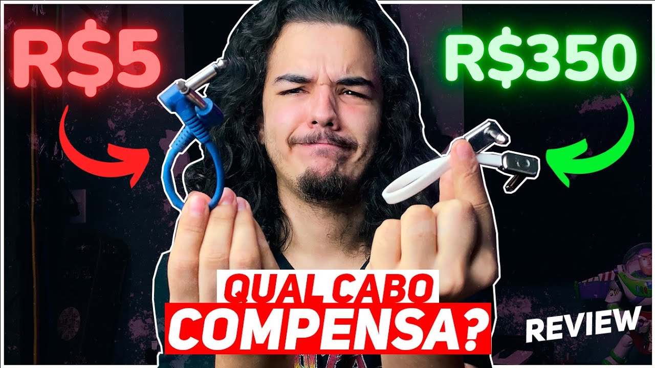 CABO DE PEDAL ERNIE BALL | 3 Dicas para Escolher o Cabo de GUITARRA e PEDAL Certo | REVIEW