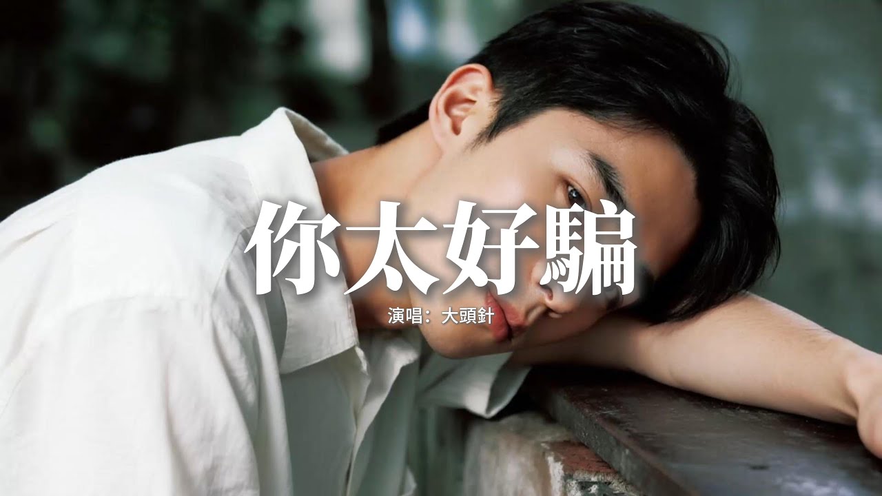 大頭針 - 你太好騙『你單純好騙還心甘情願，只要他對你有一點溫暖，愛你的成本太低不需要冒險，一句虛偽的誓言你就敢兌現。』【動態歌詞MV】