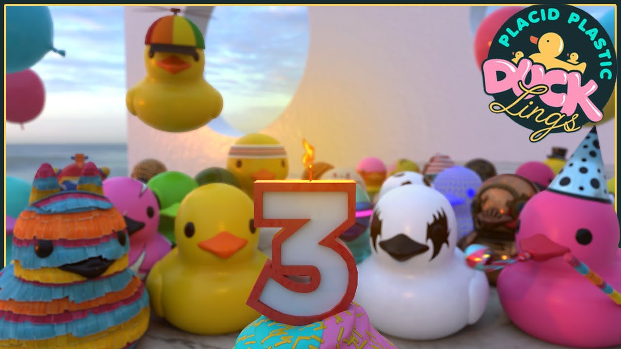 Happy 3ʳᵈ Birthday, PPDS! 🥳 | Placid Plastic Duck Simulator, Placid Plastic Ducklings