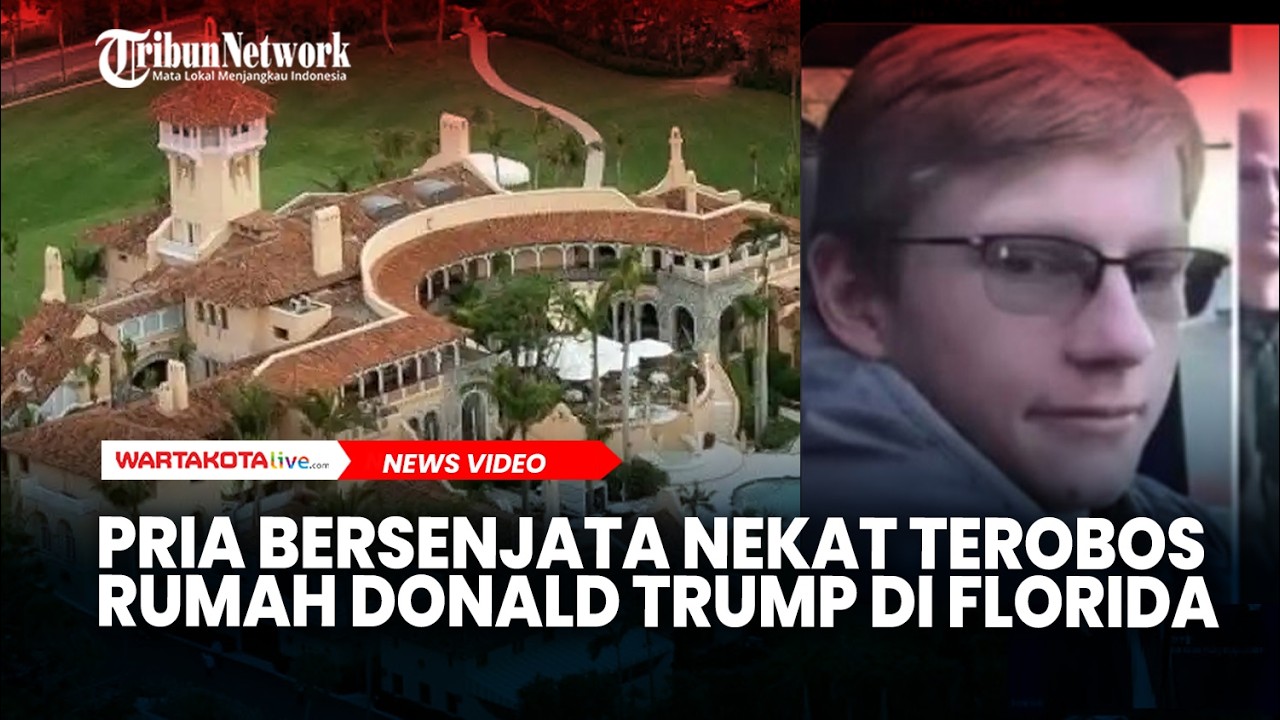 Pria Bersenjata Nekat Terobos Rumah Donald Trump di Florida