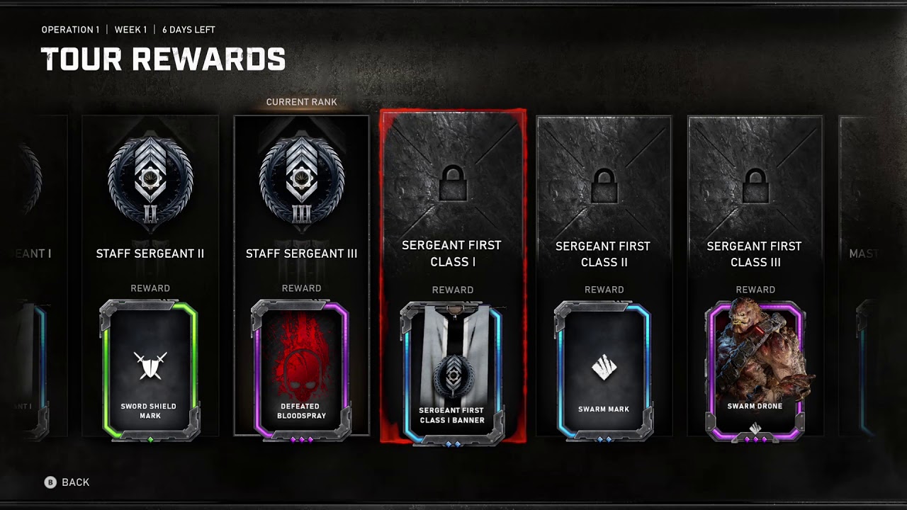 Gears 5  tour of duty 1 rewards