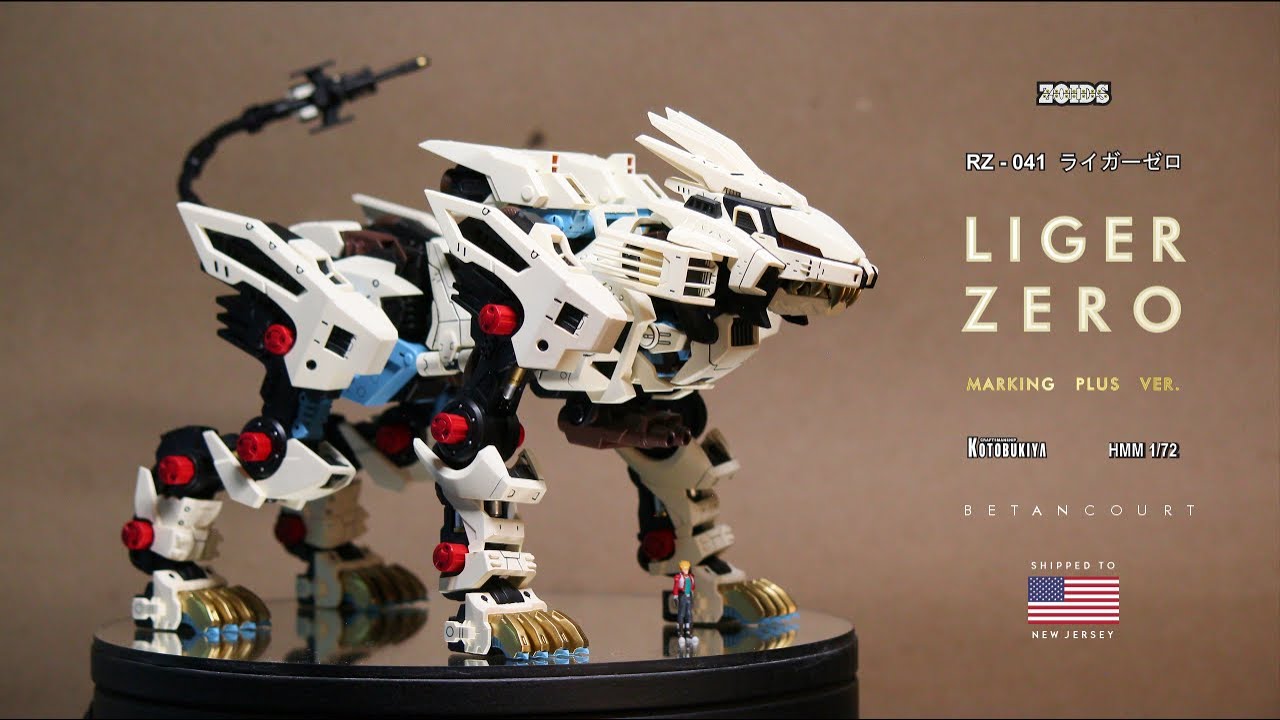 Zoids / Liger Zero Marking Plus Ver. / HMM 1/72 Kotobukiya. (Painted Build)
