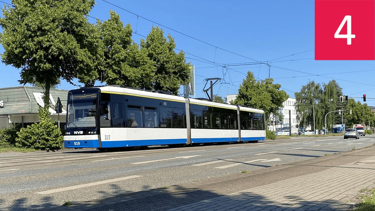 Mitfahrt | Linie 4 | Straßenbahn Schwerin | Bombardier SN2001