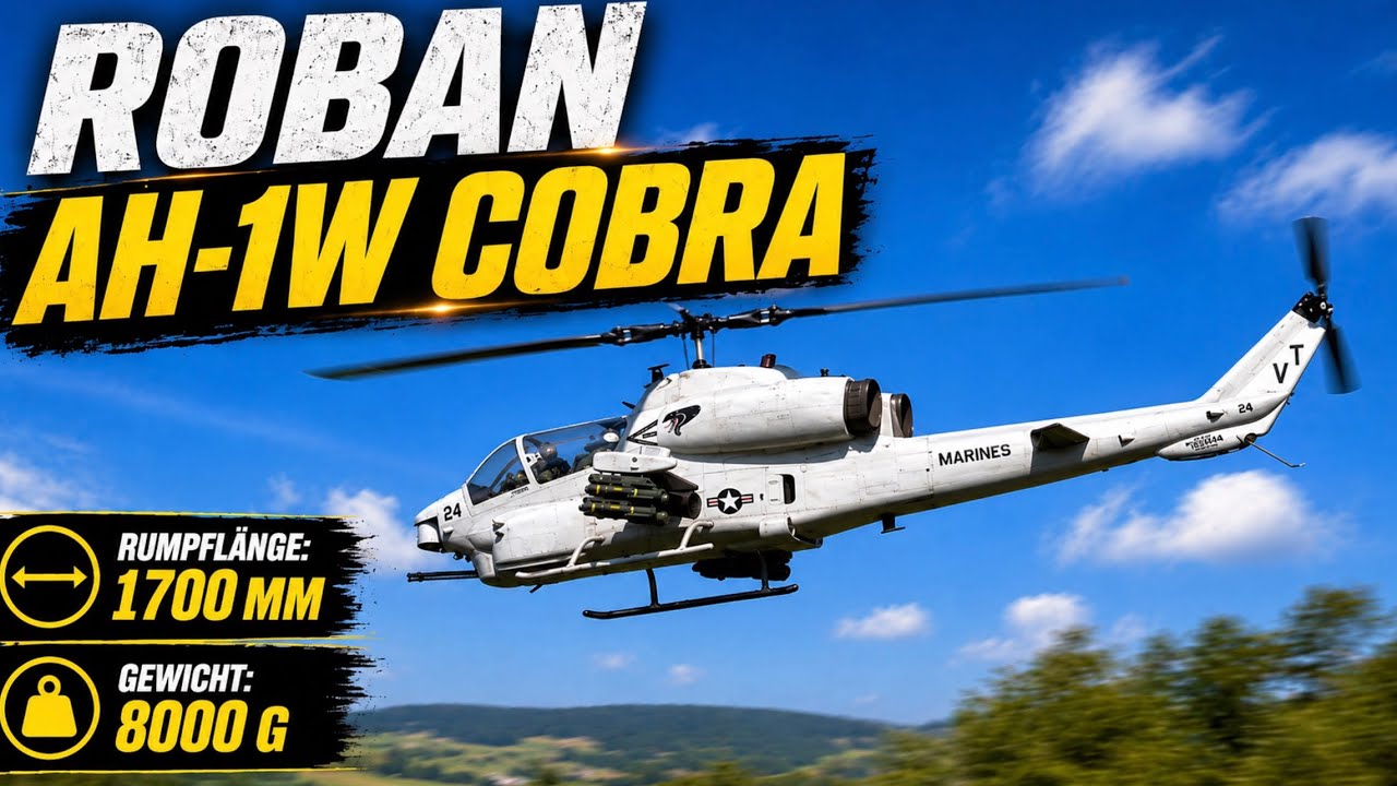 ROBAN AH-1W COBRA | 700er Scale RC-Heli | Pilot: Nico Haubner
