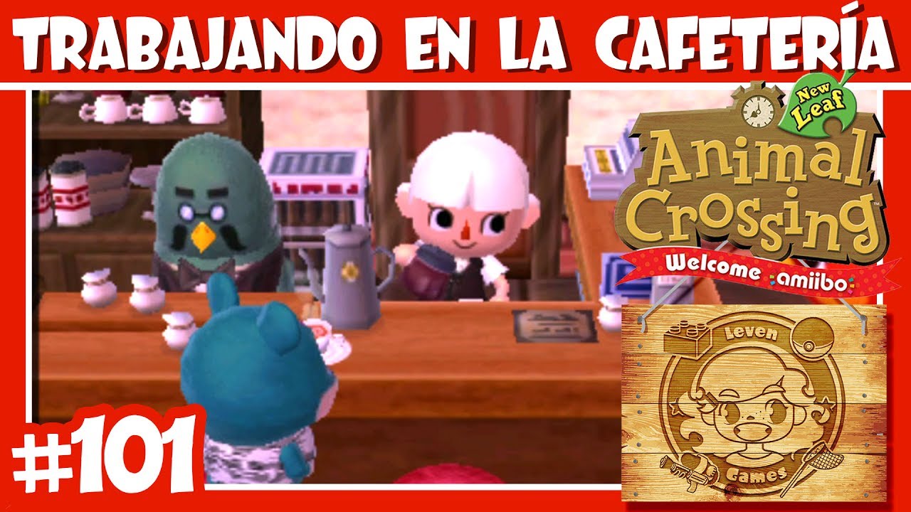 MI PRIMER DÍA EN LA CAFETERÍA #101 ANIMAL CROSSING NEW LEAF WELCOME AMIIBO