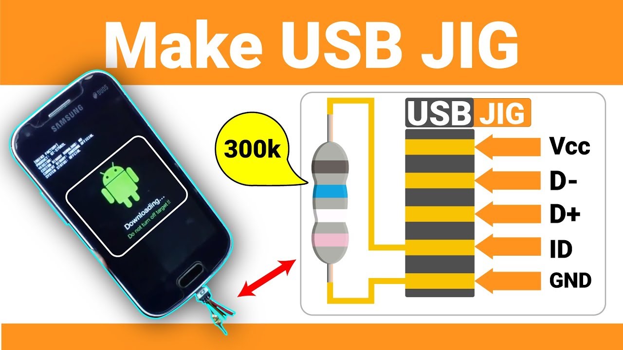 Samsung USB JIG making diagram to enter download mode Samsung phones | In Urdu/Hindi