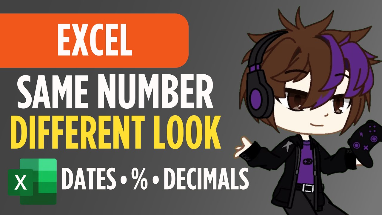 Excel — Same Number. Different Look. Number Formatting Explained: Dates, Percentages & Decimals