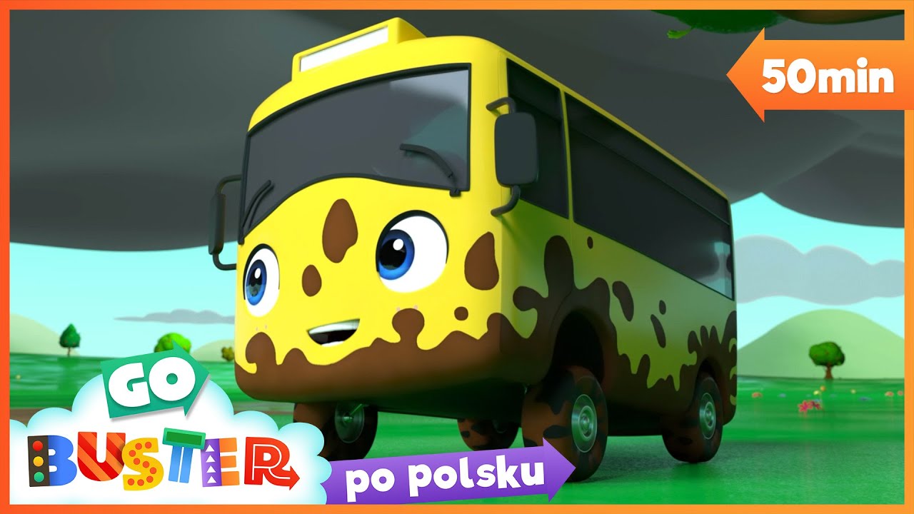 Buster i błotnista pułapka na budowie | Bajki i piosenki dla dzieci po polsku | Moonbug Kids
