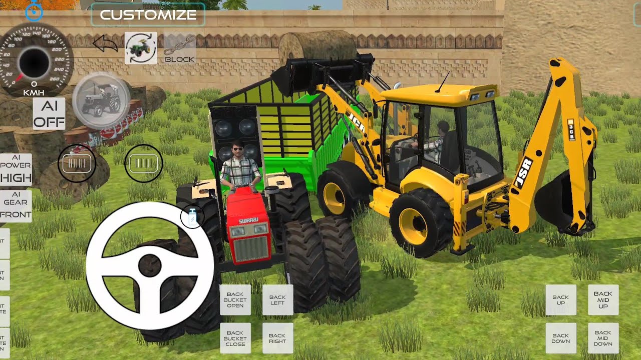 JCB se troly ki load 🤗|| Indain Cars Simulator