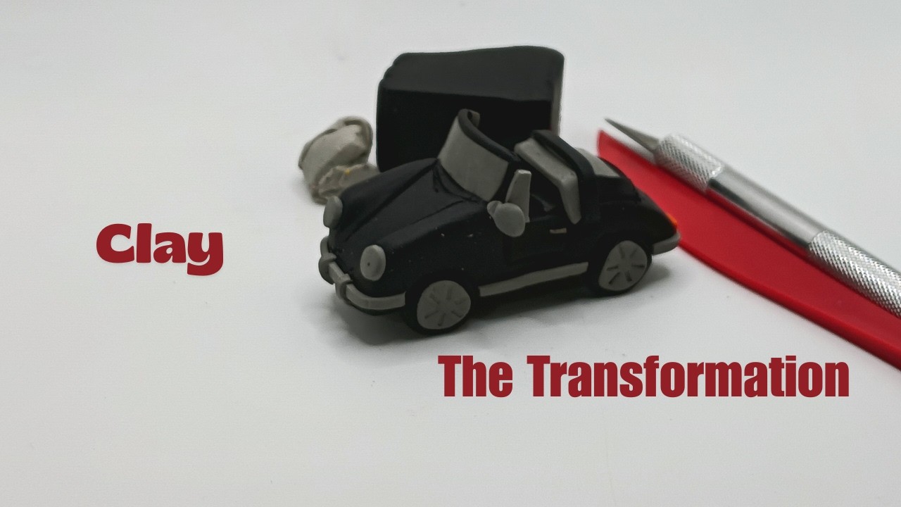 Sculpting a Miniature Porsche Targa from Clay